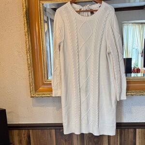 Torrid Beige Cable Knit Sweater Dress - Size 1 (XL)